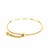 14K Yellow Gold Adjustable Bracelet with Paperclip Chain (1.00 mm)