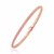 Woven Style Bangle in 14k Rose Gold (3.40 mm)