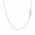 Round Cable Link Chain in 14k Pink Gold (1.10 mm)