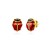 14K Yellow Gold Lady Bug Earrings