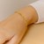 Solid Figaro Bracelet in 14k Yellow Gold  (3.80 mm)