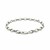 Oval Rolo Bracelet in 14k White Gold  (4.60 mm)