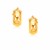 Small Wide Hoop Earrings in 14k Yellow Gold