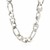 Classic Rhodium Plated Figaro Chain in Sterling Silver (13.6mm)