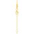 14k Yellow Gold Polished Heart Link Chain Necklace
