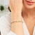 Diamond Accent Station Basket Weave Bracelet in 14k Two-Tone Gold (3.80 mm)