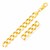 Solid Curb Bracelet in 14k Yellow Gold  (12.18 mm)
