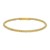 14K Two Tone Gold Diamond Cut Bead Chain Bracelet (3.30 mm)