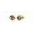 Love Knot Post Earrings in 14k Tri Color Gold