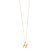 14K Yellow Gold Helium Initial H Pendant