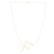 14K Yellow Gold Yours Truly Large Initial F Necklace