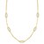 14K Yellow Gold Diamon Oro Paperclip Necklace