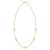 14K Yellow Gold Diamon Oro Paperclip Necklace