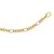 Round Link and Cable Textured Oval Bracelet in 14k Two-Tone Gold (8.80 mm)