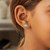 14K Yellow Gold Blue Evil Eye Earrings with Enamel