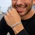Miami Cuban Semi Solid Bracelet in 14k White Gold  (5.50 mm)
