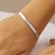 Super Flex Herringbone Bracelet in 14k White Gold  (4.60 mm)