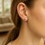 Classic Round Stud Earrings in 14k White Gold (6mm)