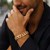 Pave Curb Bracelet in 14k Two Tone Gold  (12.18 mm)