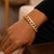 Pave Curb Bracelet in 14k Two Tone Gold  (12.18 mm)