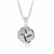 Love Knot Groove Texture Pendant in Sterling Silver