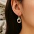 Interlaced Open Ring Drop Earrings in 14k TriColor Gold