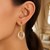 Interlaced Open Ring Drop Earrings in 14k TriColor Gold