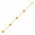 14k Yellow Gold Textured Love Knot Bracelet