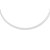 Reversible Omega Necklace in 14k Two Tone Gold (3.0mm)