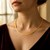 Reversible Omega Necklace in 14k Two Tone Gold (3.0mm)