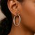 Classic Hoop Earrings in 14k White Gold (4x40mm)