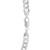 Classic Rhodium Plated Curb Chain in 925 Sterling Silver (7.90 mm)