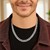 Classic Rhodium Plated Curb Chain in 925 Sterling Silver (7.90 mm)