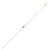 14K Yellow Gold White Topaz Paperclip Bracelet (1.50 mm)