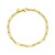 14K Yellow Gold Mini Diamante Paperclip Bracelet (3.20 mm)
