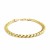 Semi Solid Miami Cuban Bracelet in 10k Yellow Gold  (6.60 mm)