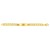 14k Yellow Gold 8 1/2 inch Mens Wide Curb Chain ID Bracelet (10.00 mm)
