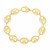 14k Yellow Gold High Polish Lite Puffed Mariner Link Bracelet  (15.00 mm)
