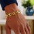 14k Yellow Gold High Polish Lite Puffed Mariner Link Bracelet  (15.00 mm)