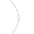 Sterling Silver Rhodium Plated Petite Alternating Paperclip Chain (2.30 mm)