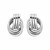 Polished Love Knot Earrings with Interlocking Rings in Sterling Silver(15mm)