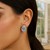 Polished Love Knot Earrings with Interlocking Rings in Sterling Silver(15mm)