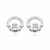 Sterling Silver Claddagh Earrings