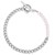 Sterling Silver Rhodium Plated Pearl Pearl Curb Toggle Bracelet (4.50 mm)