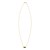 14K Yellow Gold Hexagon Malachite Pendant Necklace