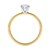1 Carat Emerald Lab Grown IGI G/VS1 Diamond Solitaire Ring in 14K Yellow Gold