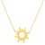 14K Yellow Gold Sunburst Necklace