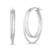 Sterling Silver Triple Row Hoop Earrings