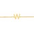14K Yellow Gold Mini Initial W Bracelet