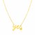 14K Yellow Gold Yes Necklace with Diamond